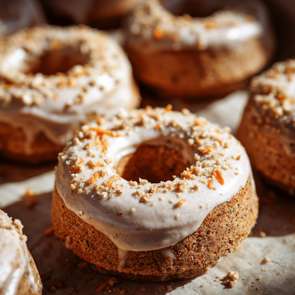 Carrot Cake Baked Donuts Recipe - Recipe Image