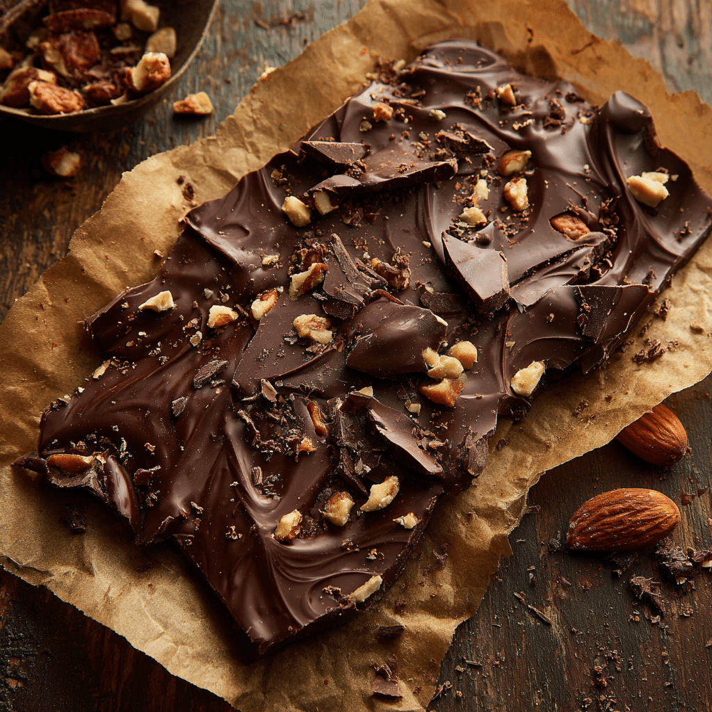 Chocolate Bark (3 Ingredients) Recipe - Recipe Image