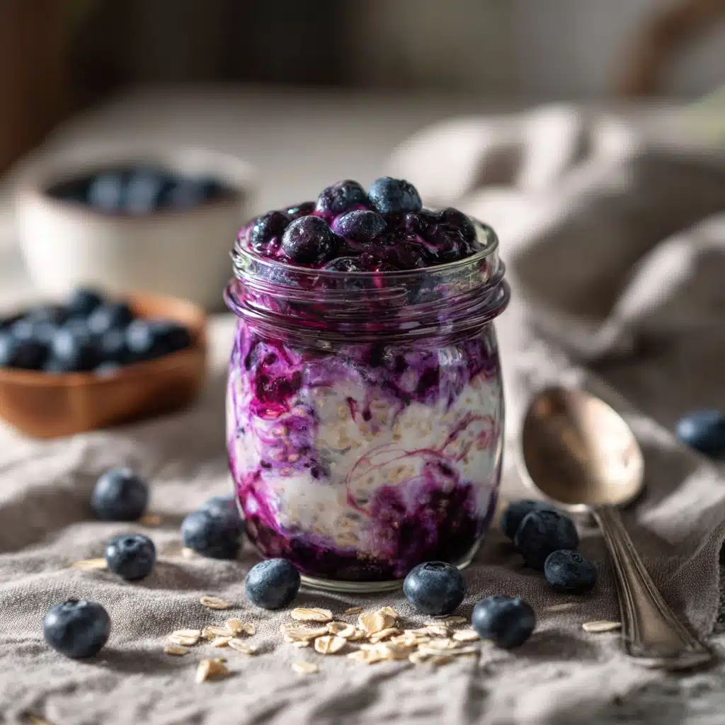 Blueberry Overnight Oats Recipe - Recipe Image