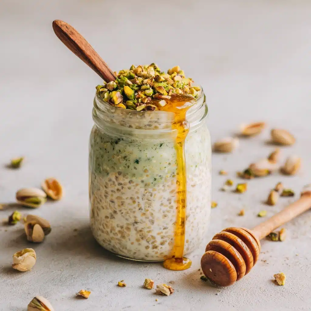 Pistachio Overnight Oats Recipe - Recipe Image