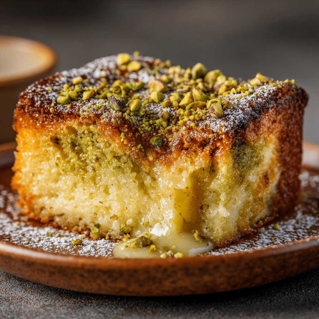 Pistachio Gooey Butter Cake Recipe - Recipe Image
