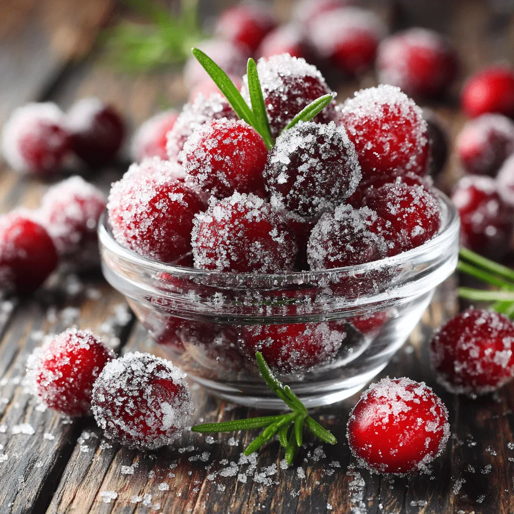 Sugared Cranberries Recipe - Recipe Image