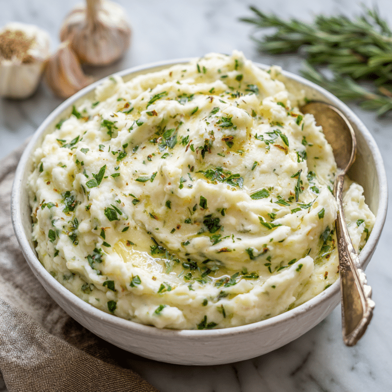Garlic Herb Mashed Potatoes Recipe