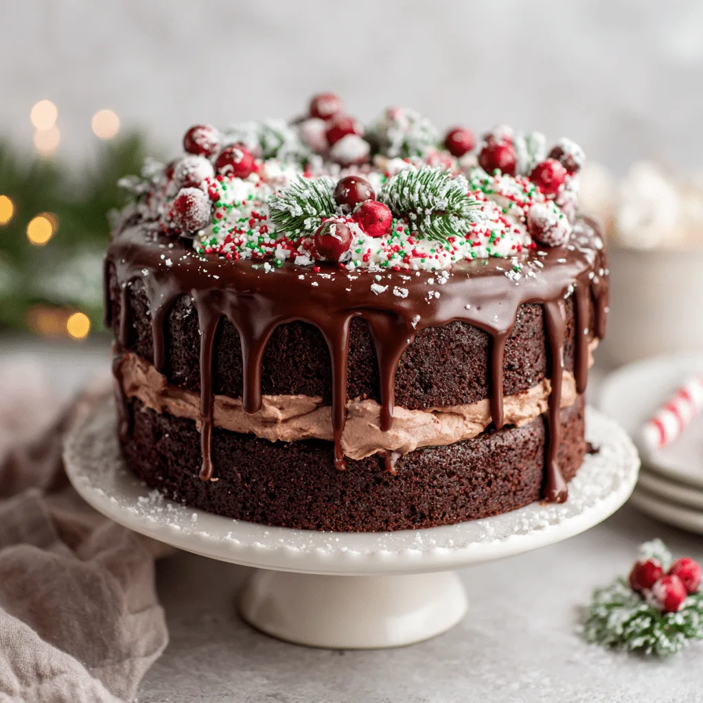 Ultimate Christmas Chocolate Cake Recipe