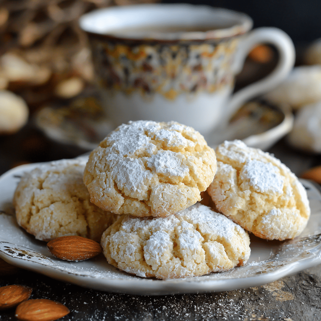 Soft Italian Ricciarelli Almond Cookies Recipe - Recipe Image