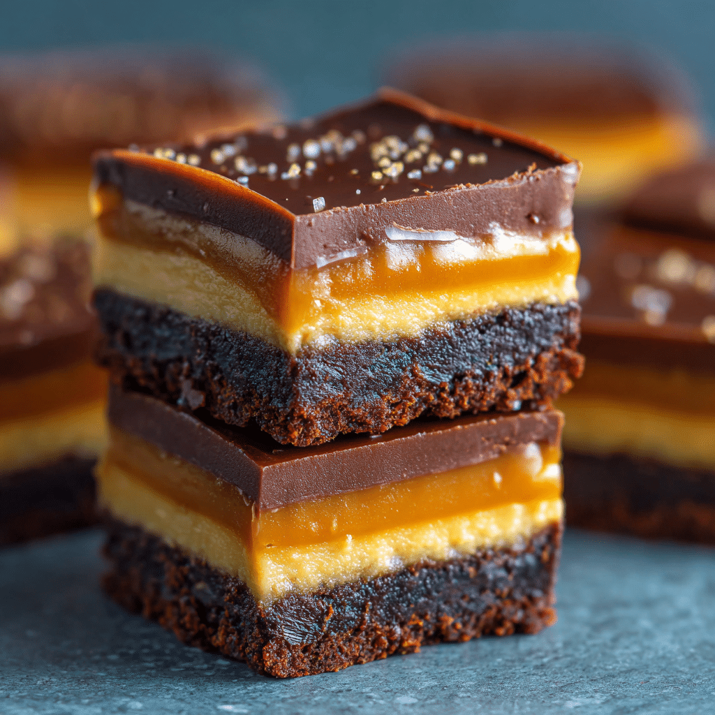 Chocolate Caramel Bars Recipe - Recipe Image