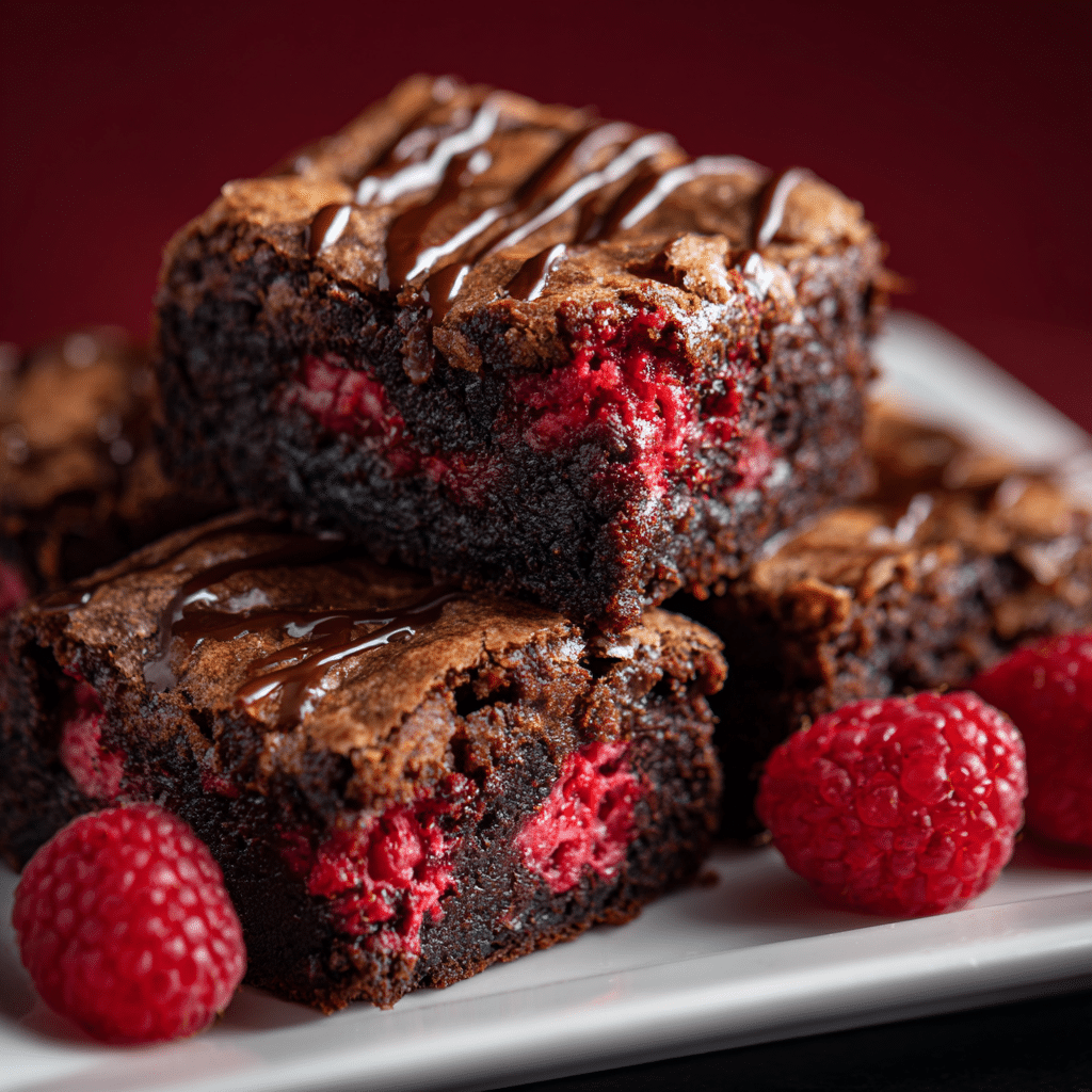 Raspberry Brownies Recipe - Recipe Image
