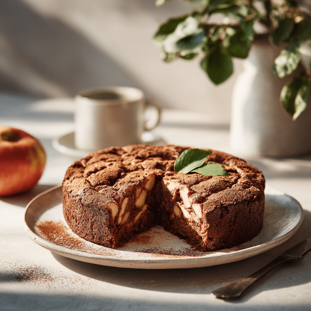 Chocolate Apple Cinnamon Breakfast Cake Recipe - Recipe Image