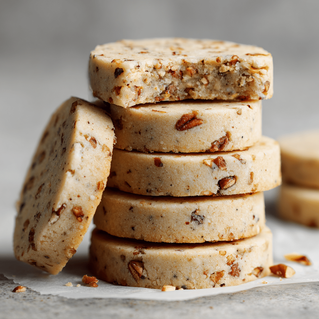 Toasted Pecan Shortbread (Slice-and-Bake) Recipe - Recipe Image