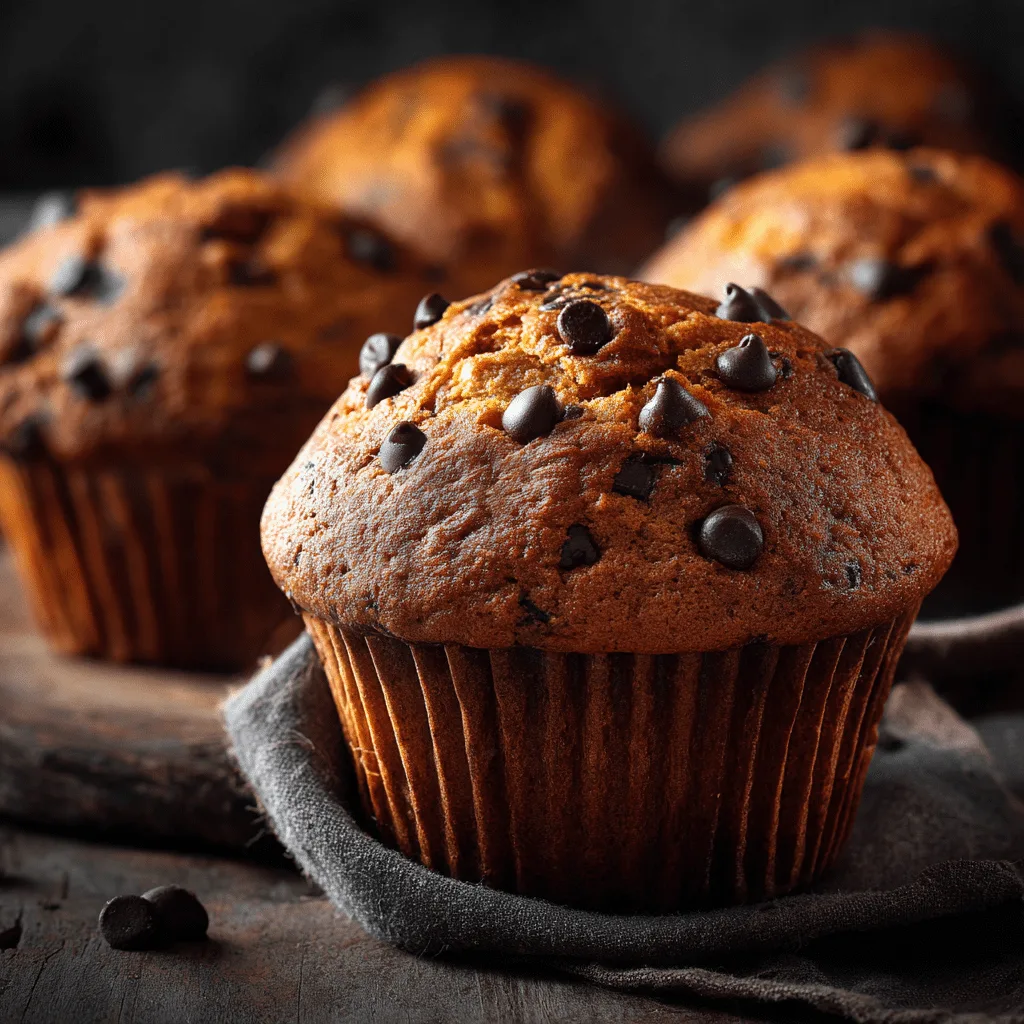 Pumpkin Chocolate Chip Muffins Recipe - Recipe Image
