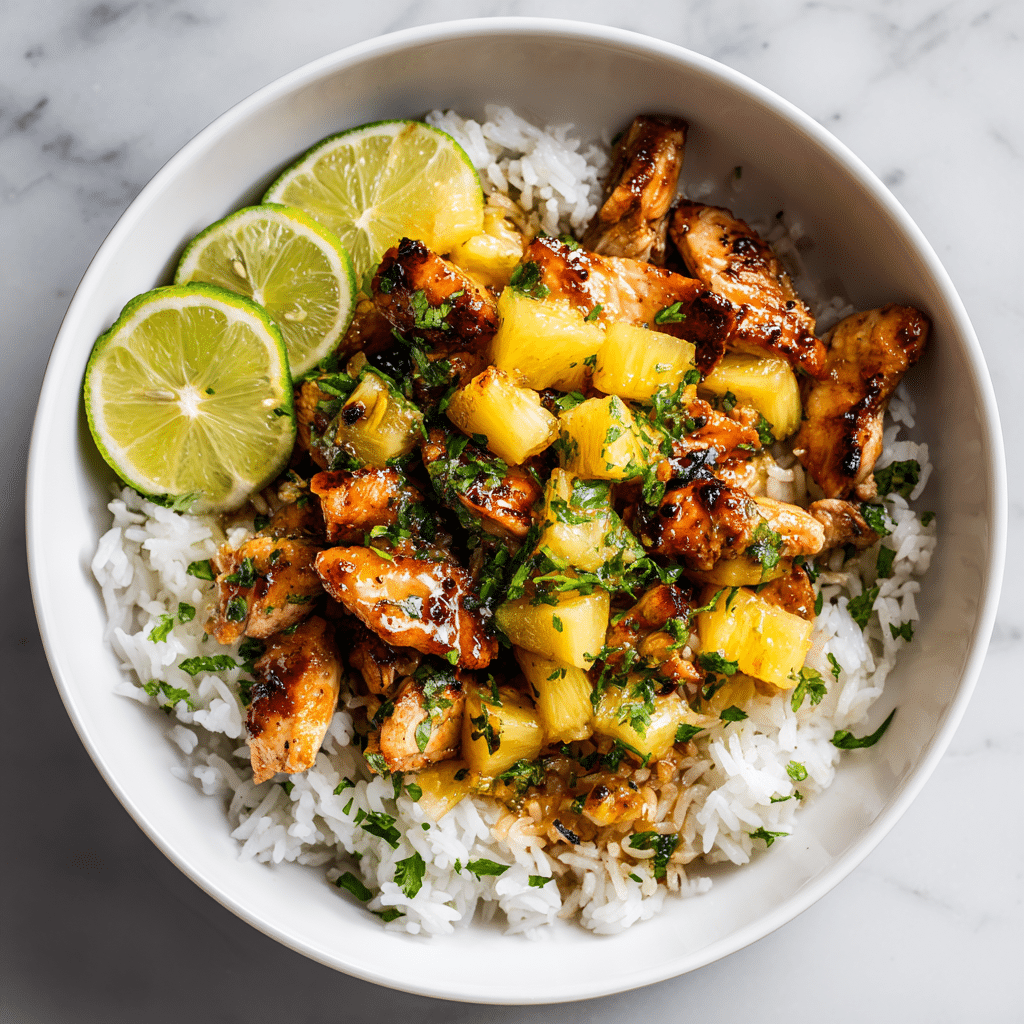 Pineapple Chicken and Rice Recipe - Recipe Image