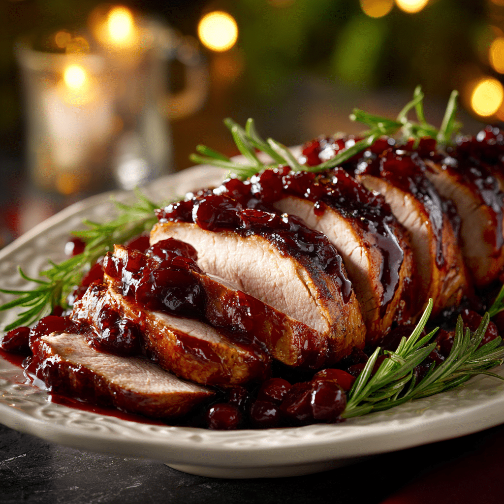 Cranberry Glazed Pork Tenderloin Recipe - Recipe Image