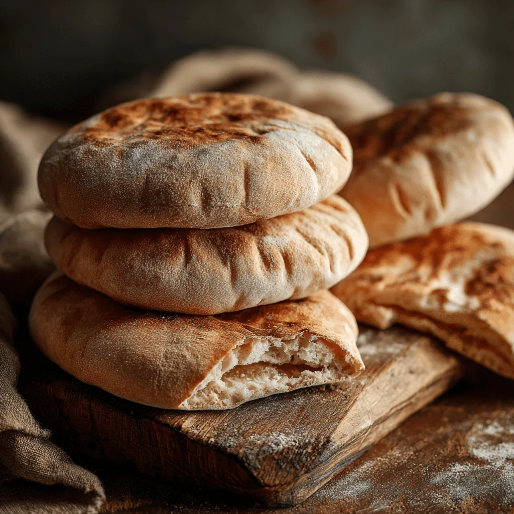 Homemade Pita Bread (Pita Pocket) Recipe - Recipe Image