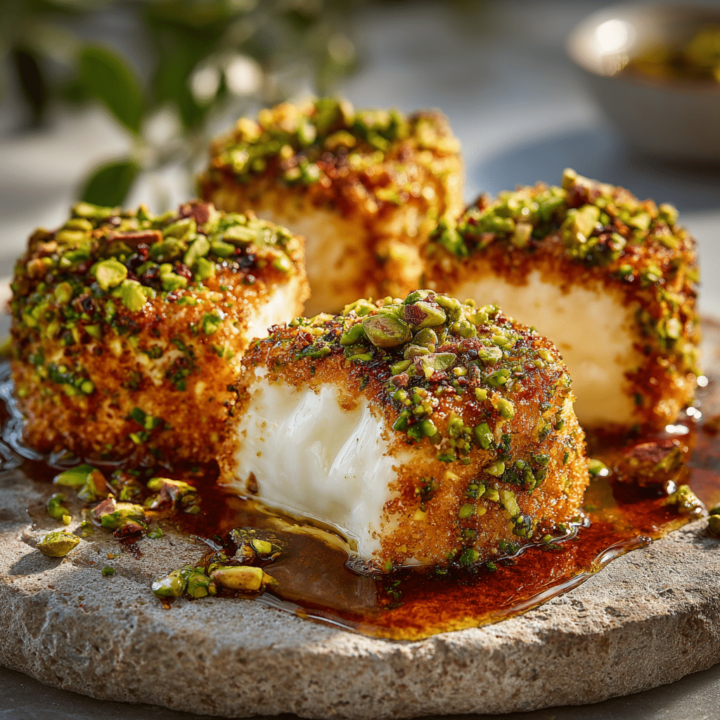 Savory Pistachio-Crusted Brie Bites Recipe - Recipe Image