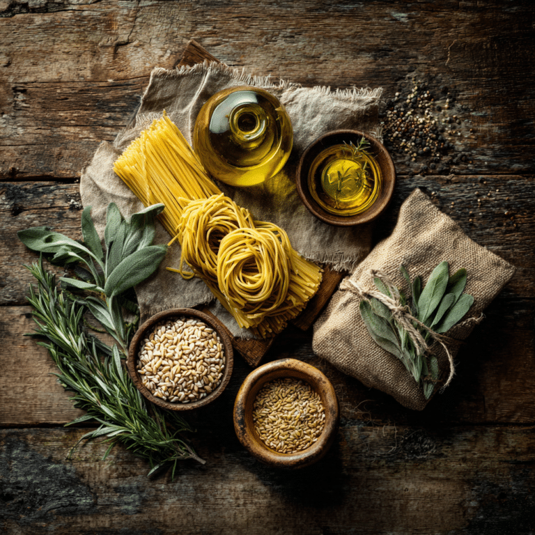 Visit our shop to browse quality Mediterranean ingredients, including the pasta used in this recipe