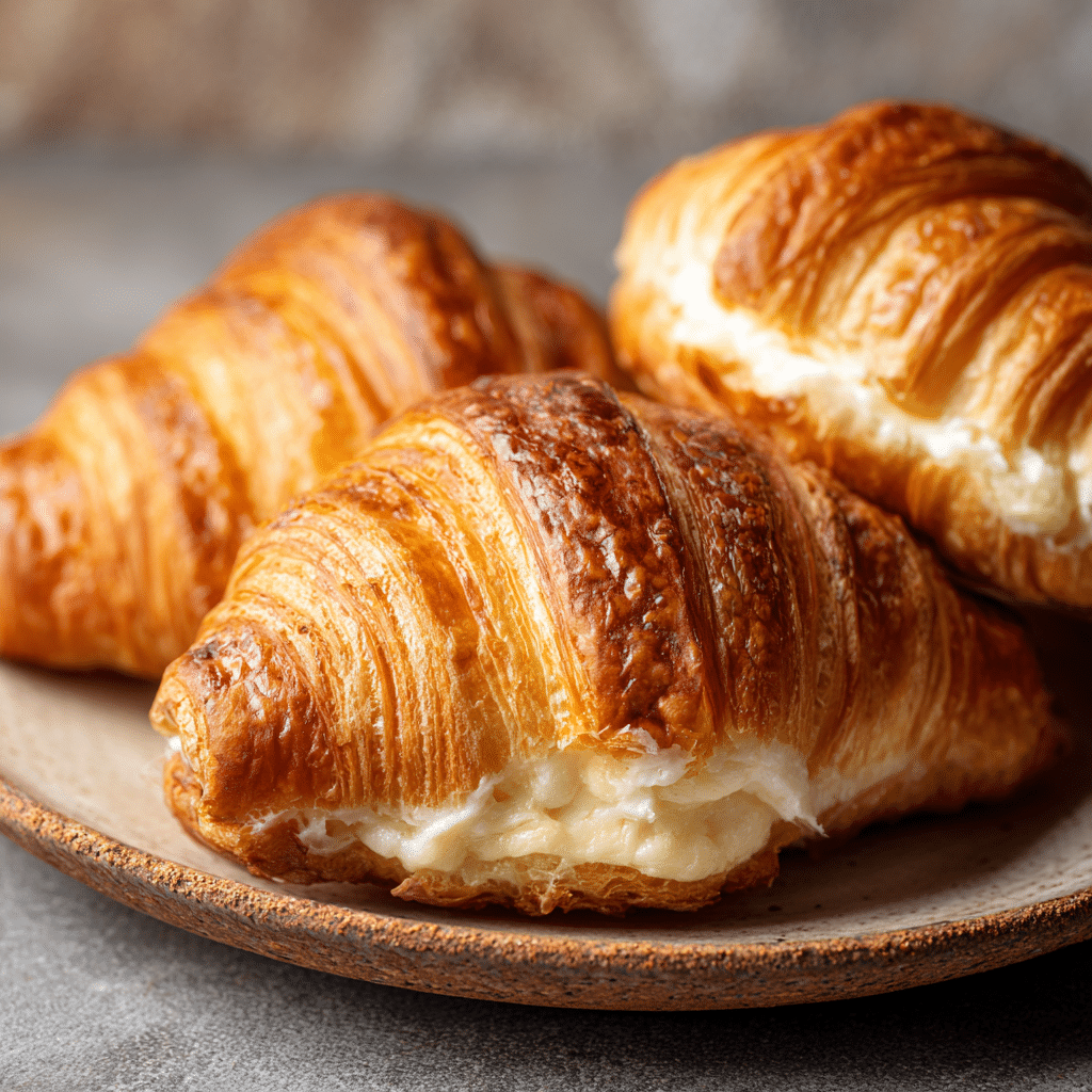 Creamy Stuffed Croissant Bake Recipe - Recipe Image