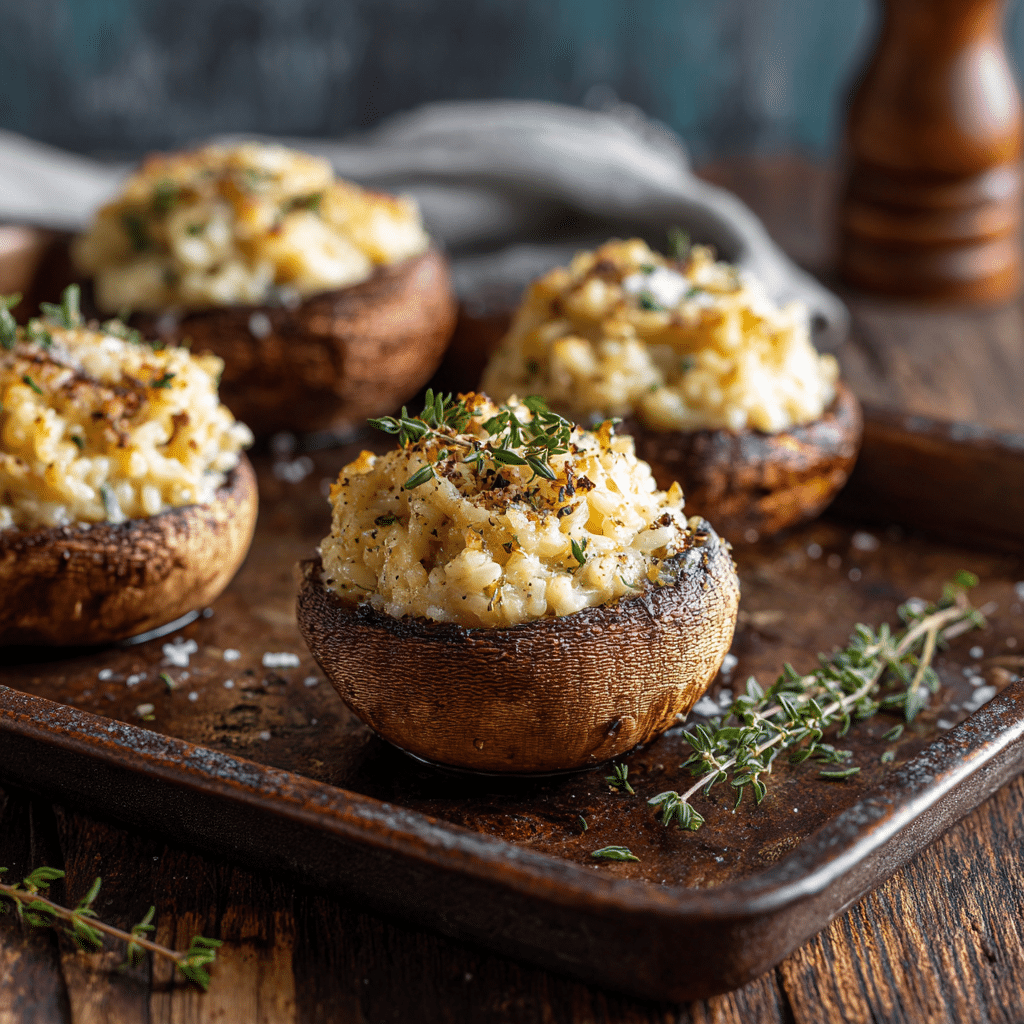 Creamy Rice-Stuffed Portobello Bake Recipe - Recipe Image