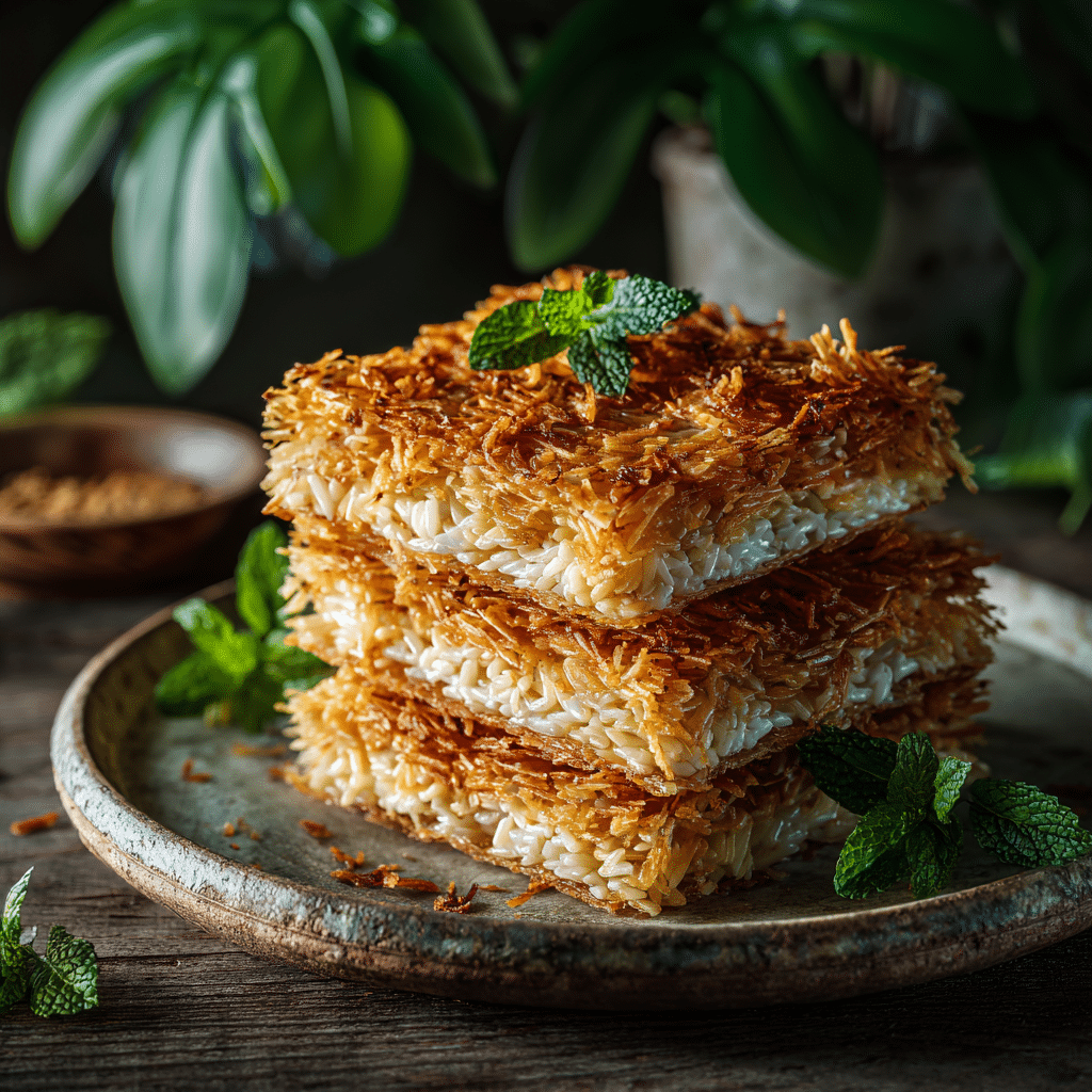 Crispy Rice Mille-Feuille (Savory) Recipe - Recipe Image