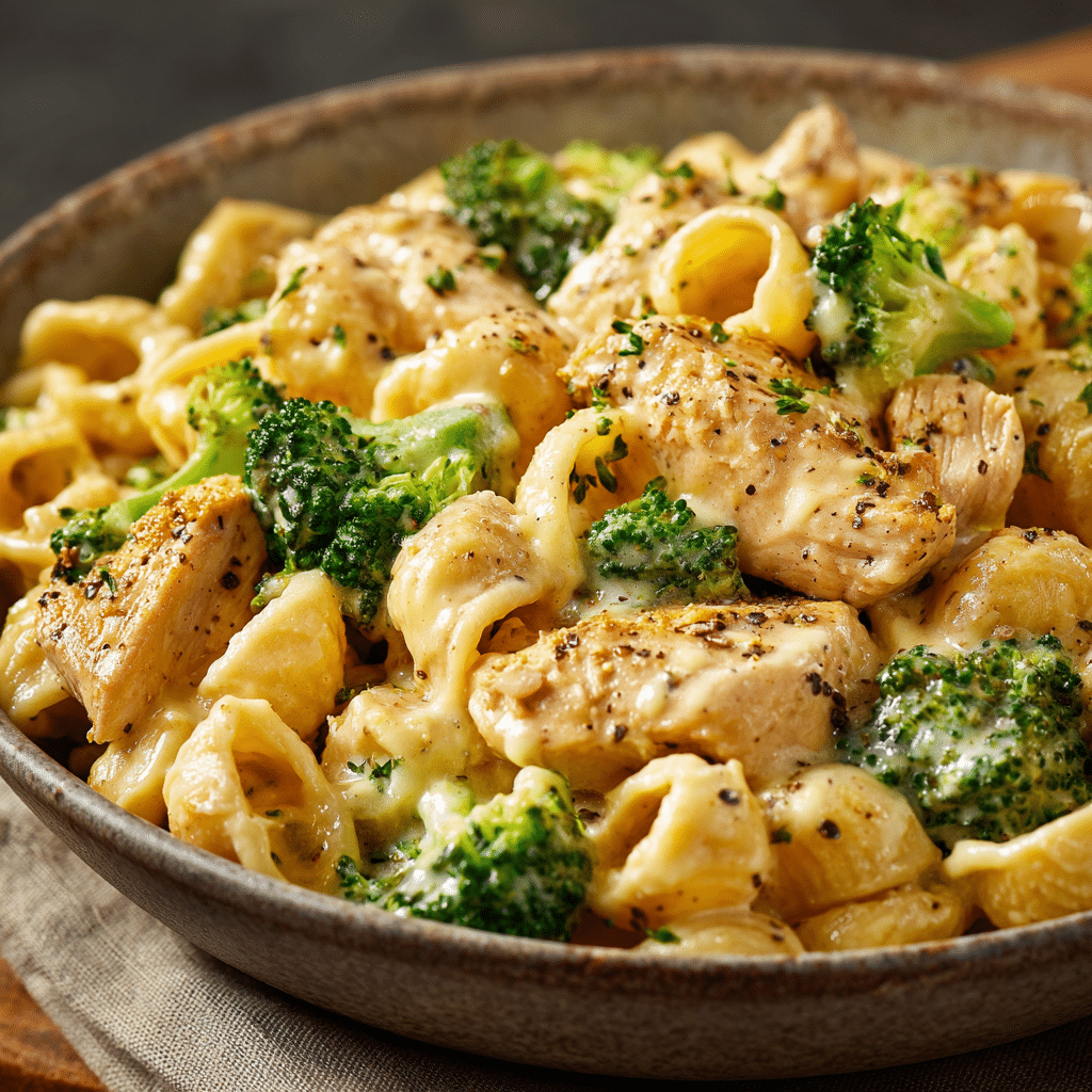 Cheddar Chicken Broccoli Pasta Recipe - Recipe Image