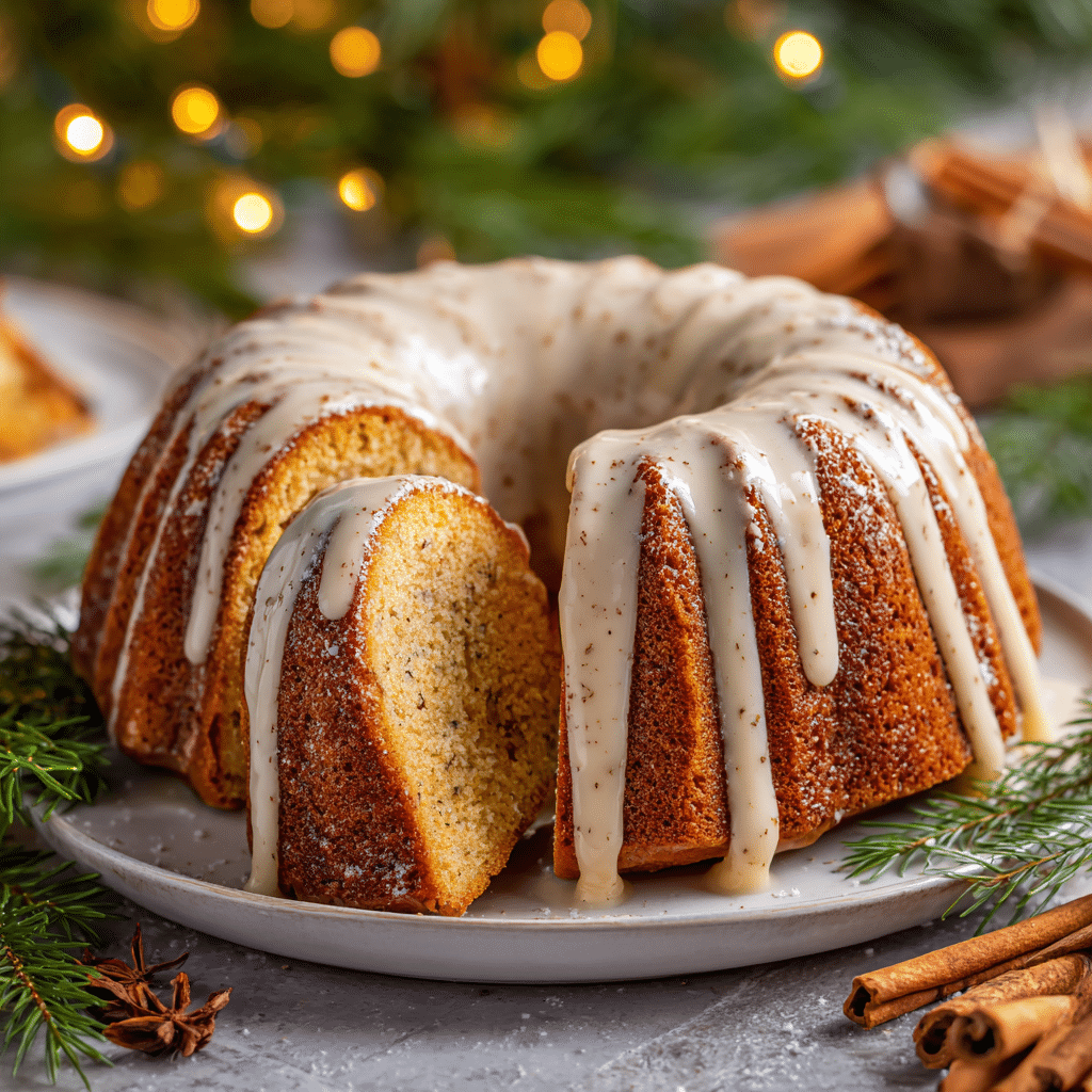 Eggnog Bundt Cake Recipe - Recipe Image