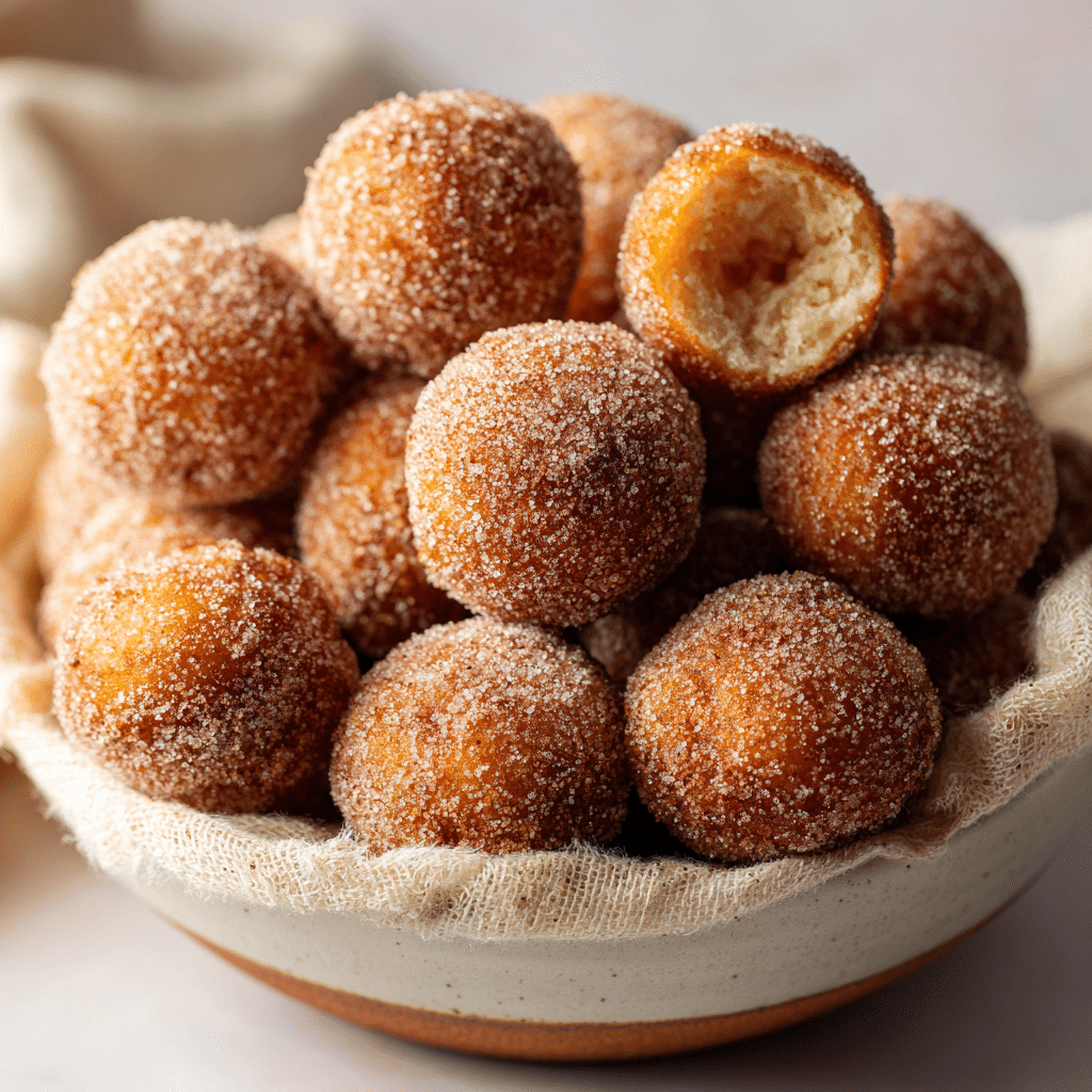 Cinnamon Sugar Donut Holes Recipe - Recipe Image