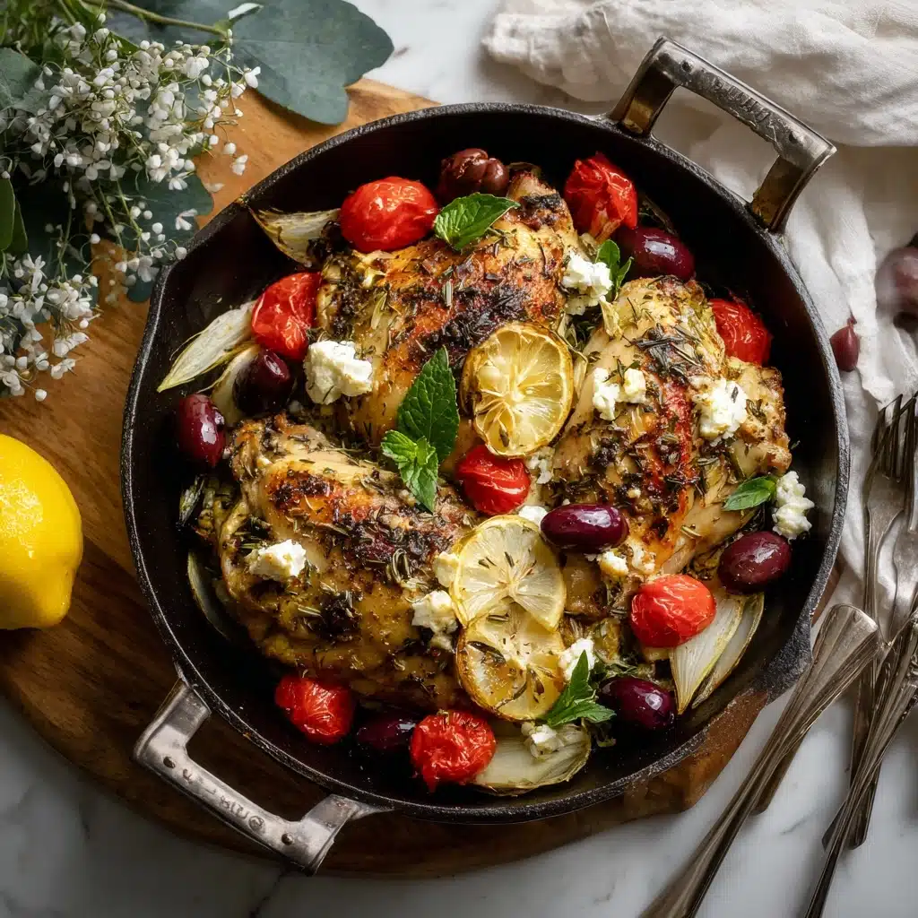 Baked Greek Lemon Chicken Recipe - Recipe Image