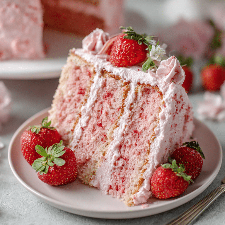 Heavenly Fresh Strawberry Cake Recipe
