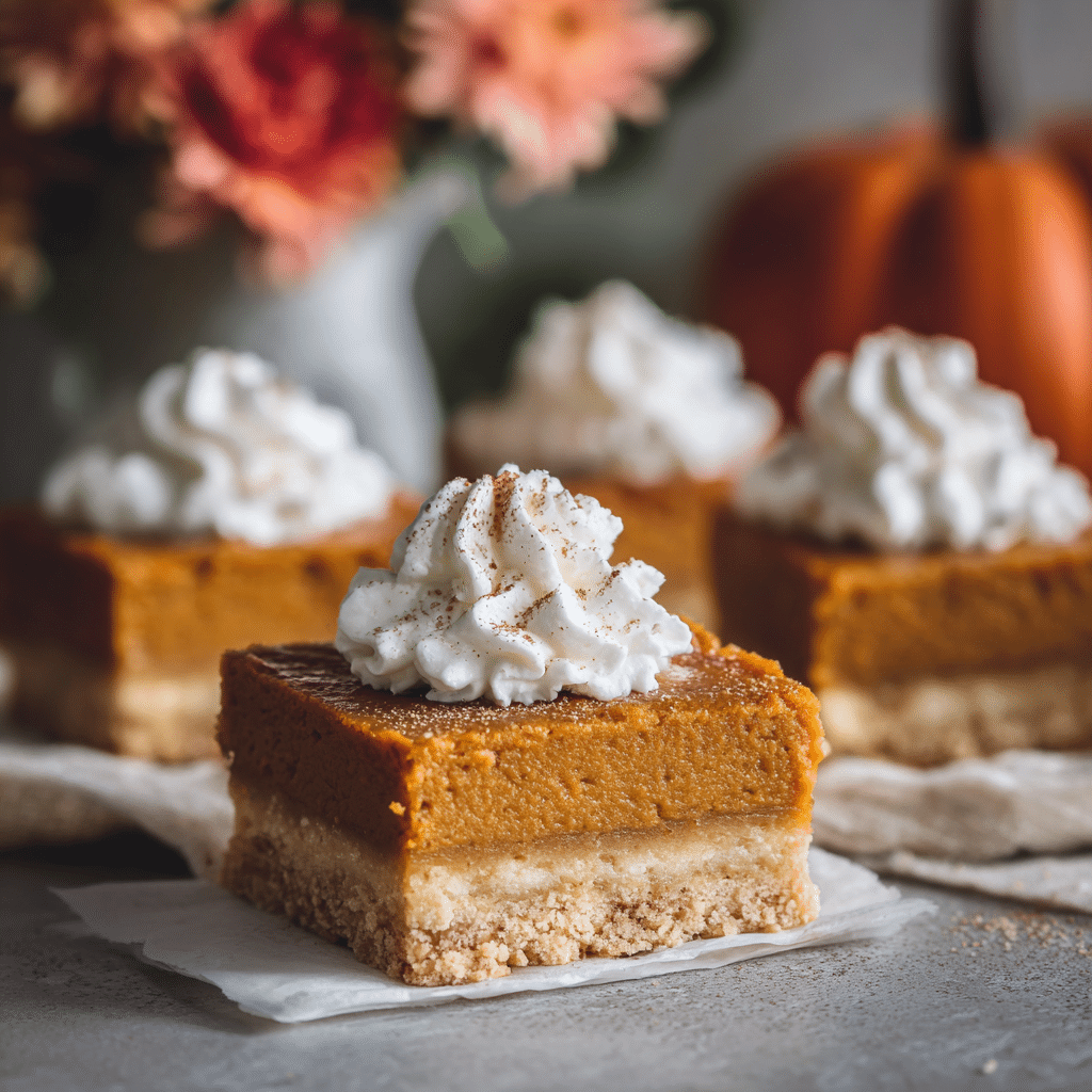 Pumpkin Pie Bars Recipe - Recipe Image