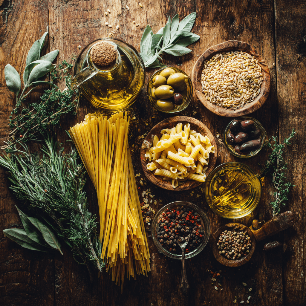 Visit our shop to browse quality Mediterranean ingredients, including the pasta used in this recipe - Recipe Image