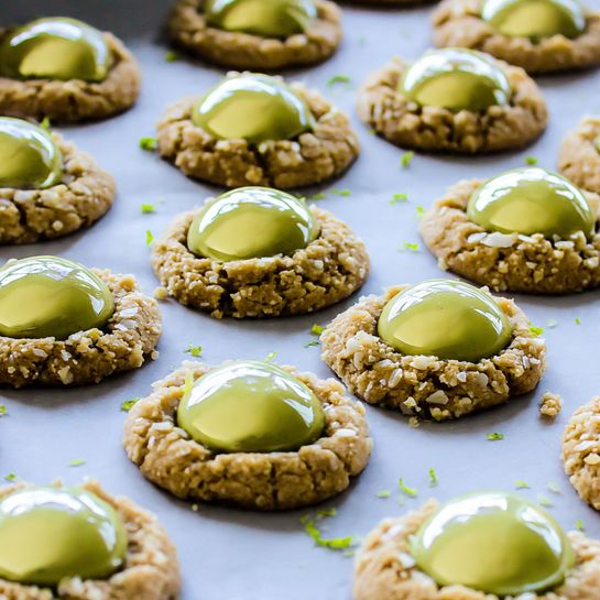 Key Lime Pie Thumbprint Cookies with Creamy Lime Filling Recipe - Recipe Image