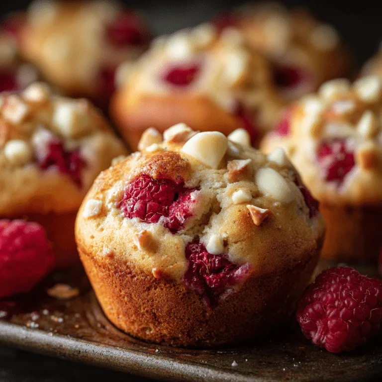 Vegan White Chocolate & Raspberry Muffins Recipe