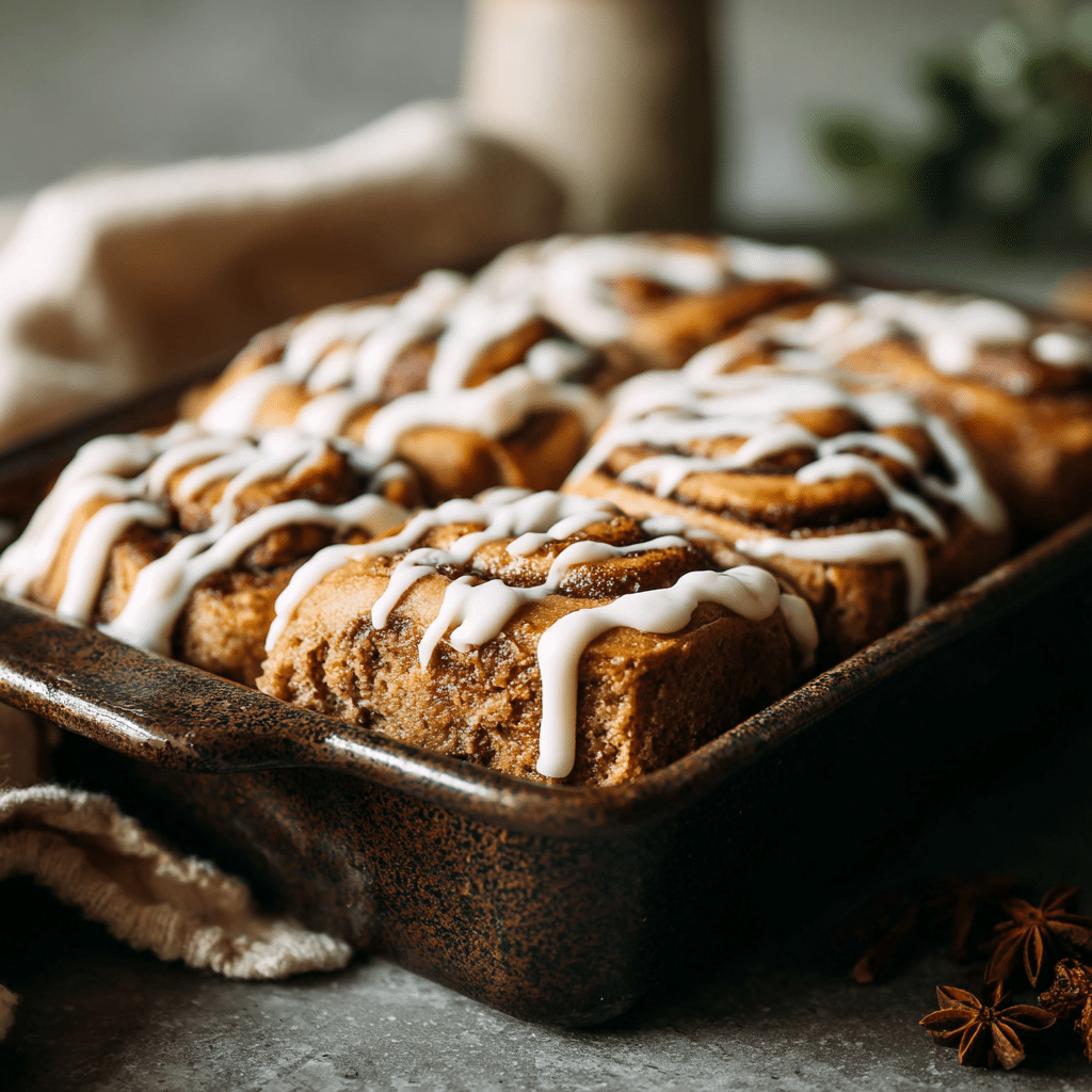 Vegan Gingerbread Cinnamon Rolls Recipe