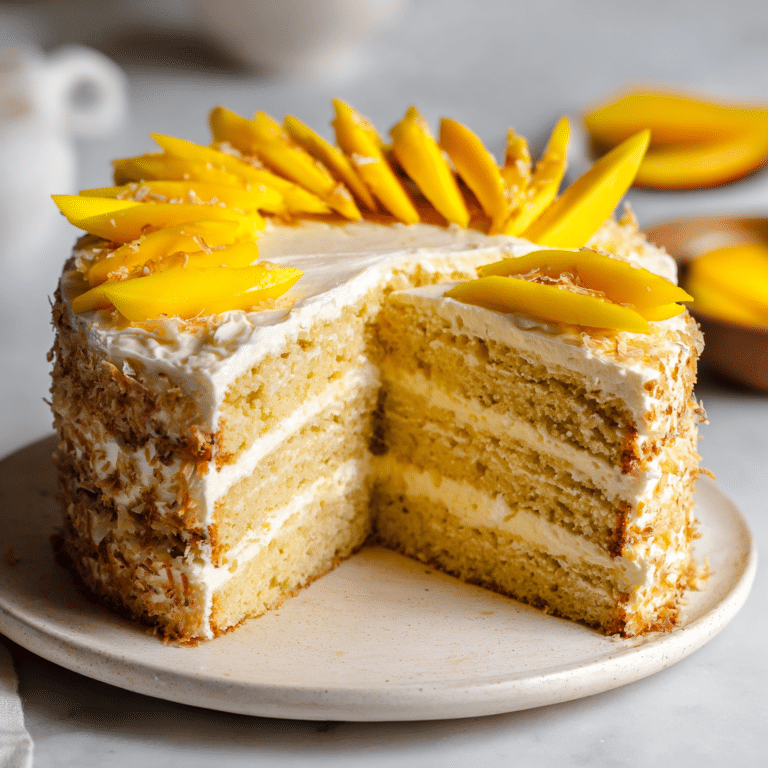 Vegan Mango Coconut Cake Recipe