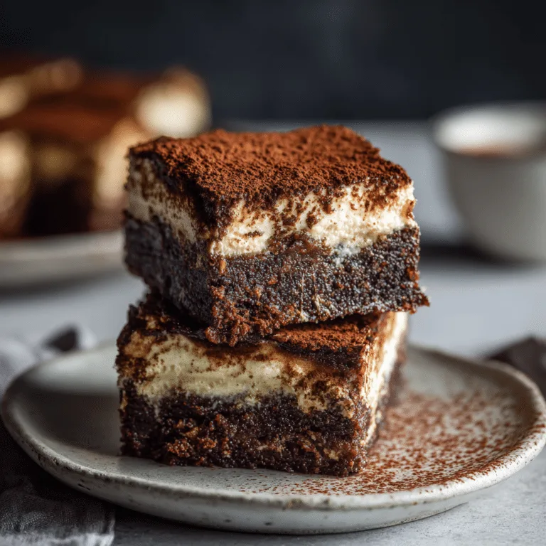 Vegan Tiramisu Brownies Recipe