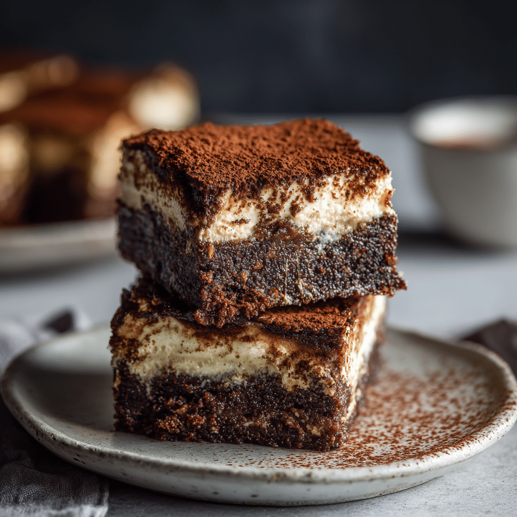 Vegan Tiramisu Brownies Recipe