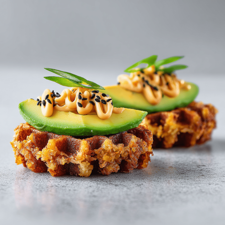 "Crispy Sushi Rice Waffles Recipe