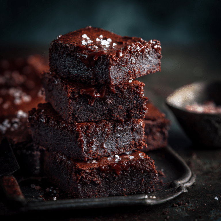 Black Garlic Chocolate Brownies Recipe