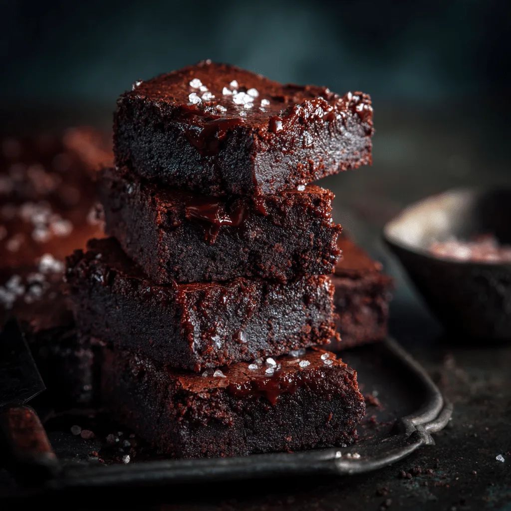 Black Garlic Chocolate Brownies Recipe
