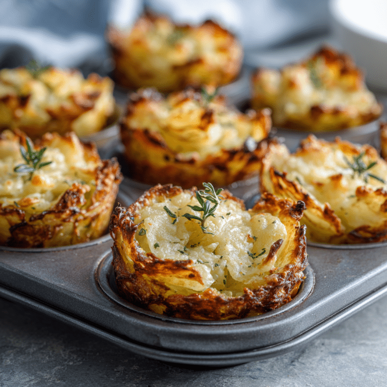 Crispy Parmesan Potato Smash Cups Recipe