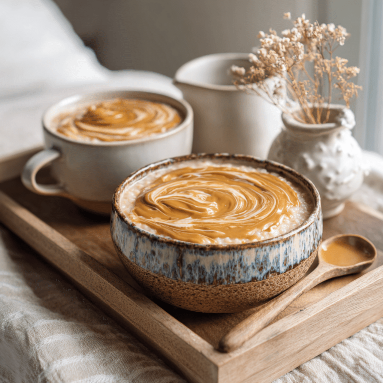 Creamy Peanut Butter Rice Porridge Recipe