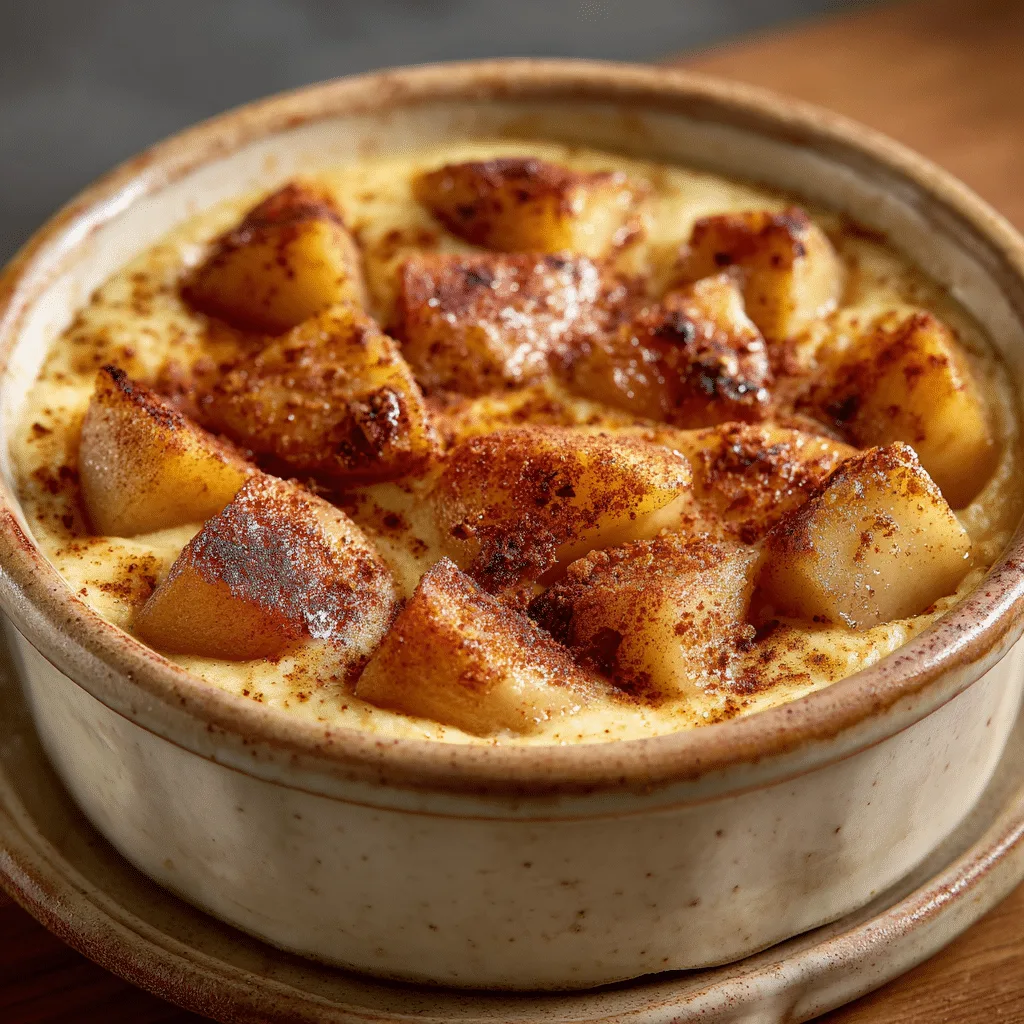 Creamy Apple Cinnamon Oat Custard Recipe - Recipe Image
