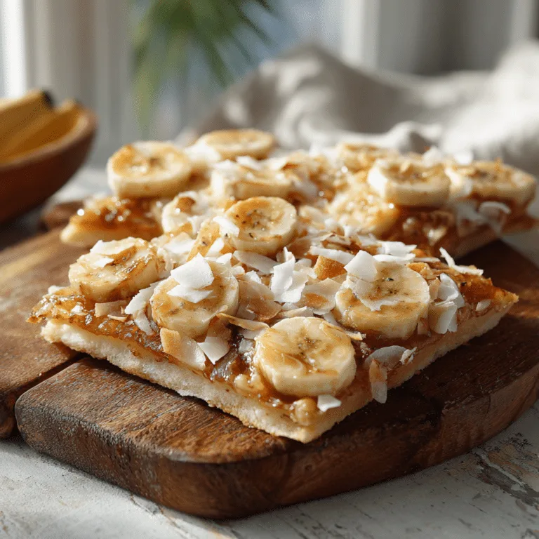 Coconut Banana Breakfast Flatbread Recipe