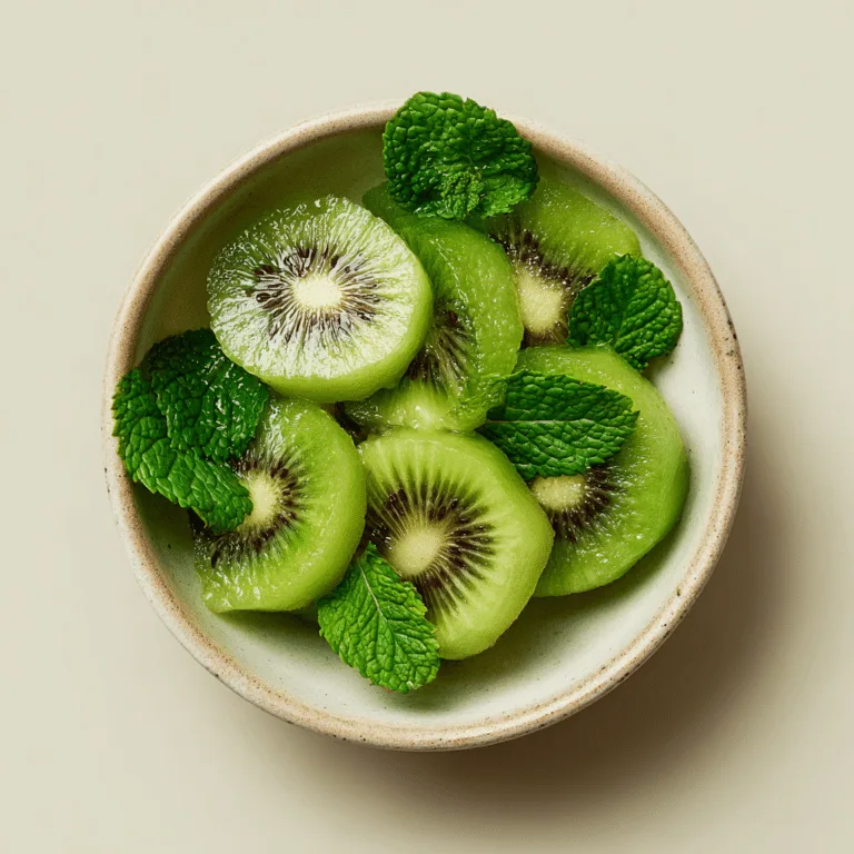 Fresh Kiwi Mint Morning Bowl Recipe