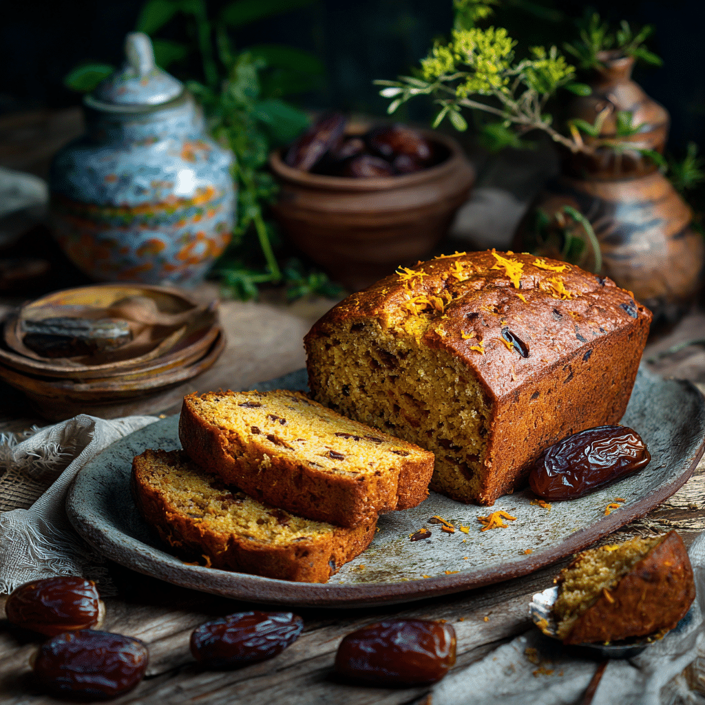 Soft Date Orange Morning Loaf Recipe