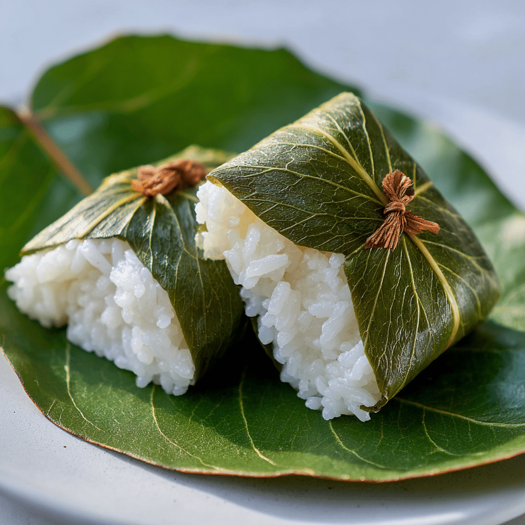 Steamed Coconut Rice Breakfast Parcels Recipe