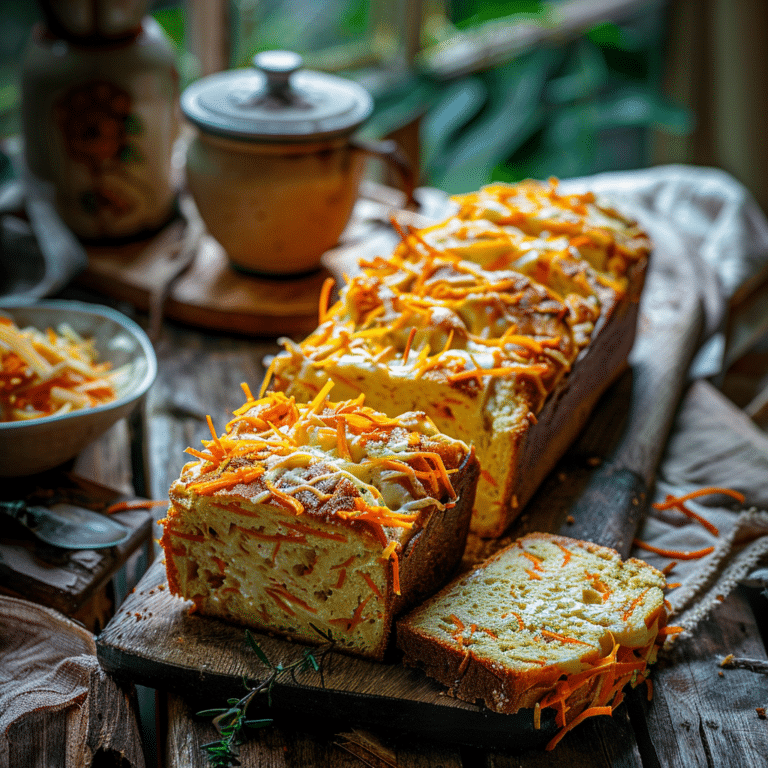 Savory Carrot & Cheese Breakfast Loaf Recipe