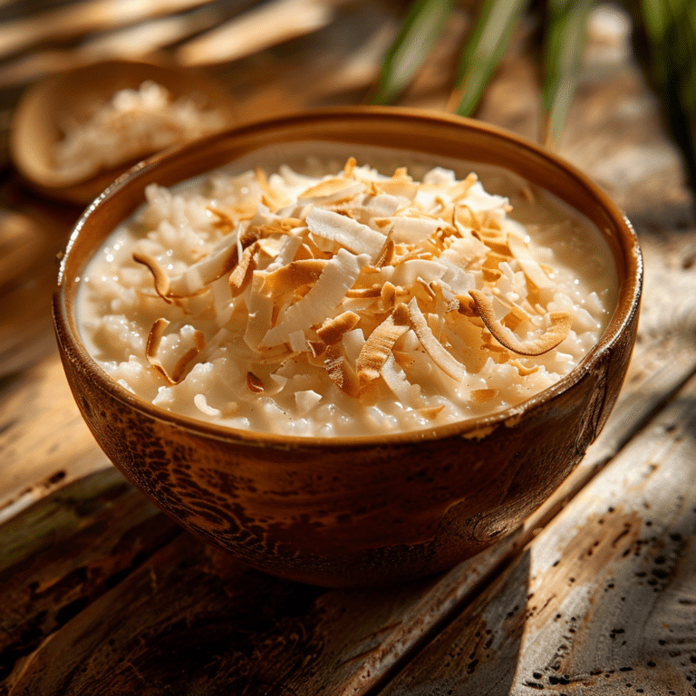 Creamy Coconut Rice Breakfast Custard Recipe
