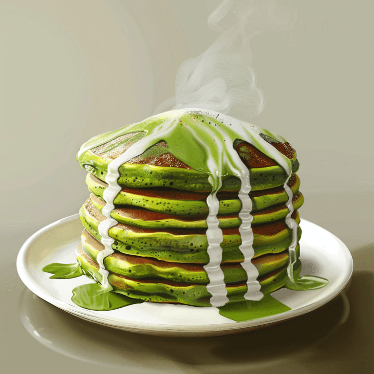 Soft Spinach Yogurt Breakfast Pancakes Recipe