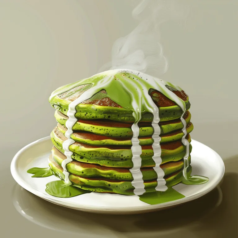 Soft Spinach Yogurt Breakfast Pancakes Recipe
