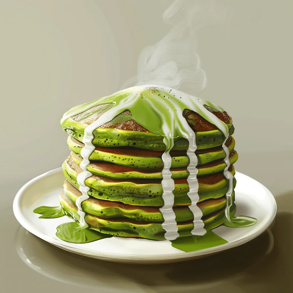 Soft Spinach Yogurt Breakfast Pancakes Recipe